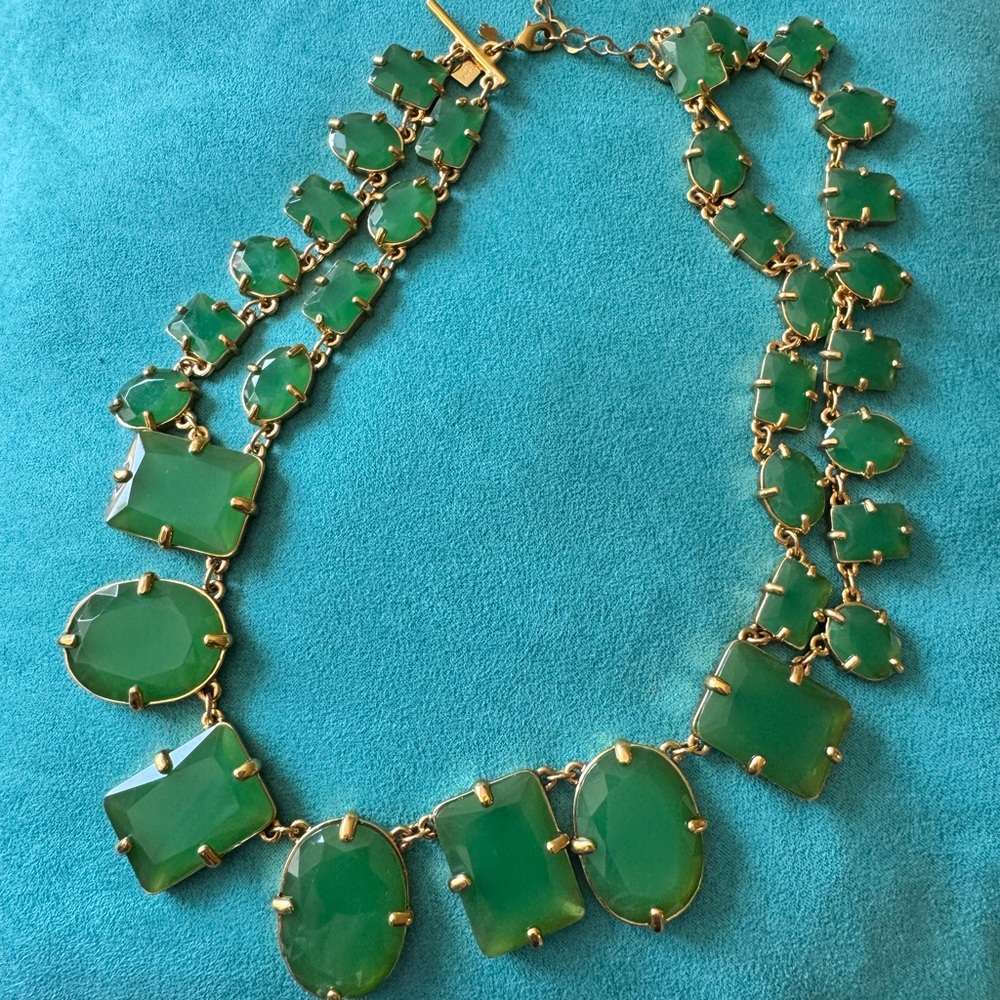 Kate Spade Green and Gold Necklace